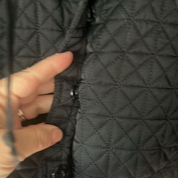 Adorable cropped quilted jacket with belt. This jacket is so cute! - Picture 7 of 8